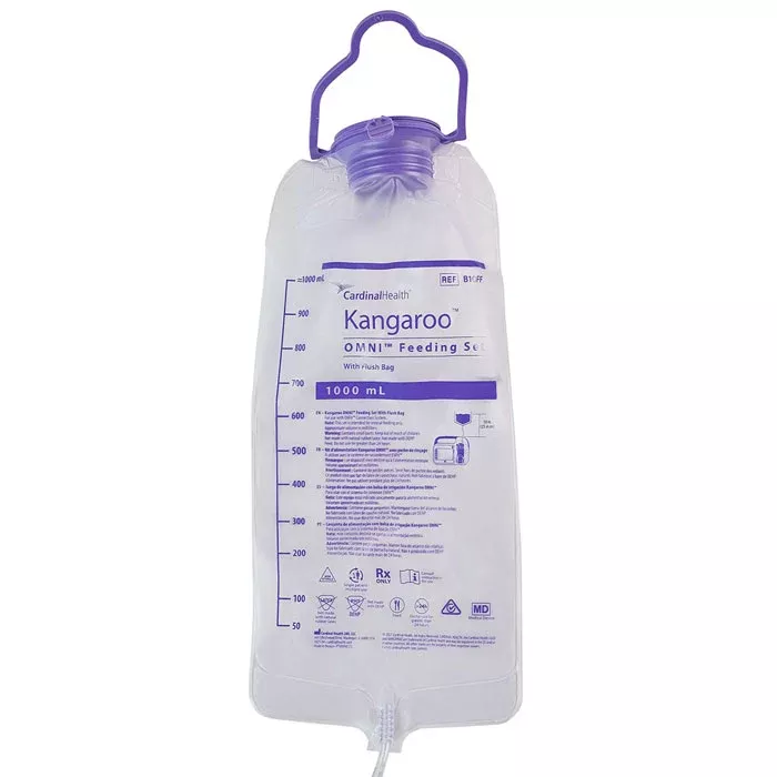 Kangaroo Joey Enteral Feeding Pump Flush Bag Set 1000 mL