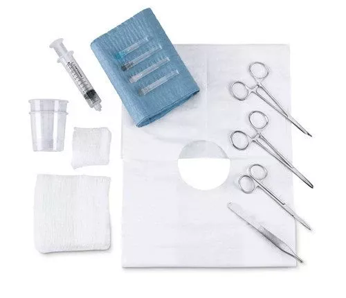 Laceration Tray with Instruments