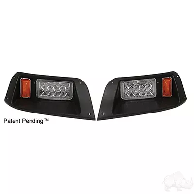 LED Adjustable Headlights with Bezels, EZGO TXT 96-13