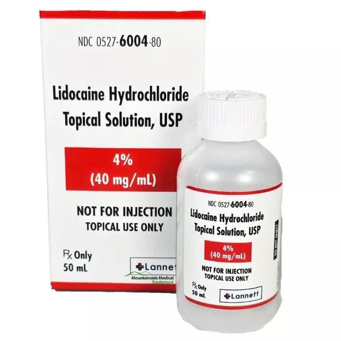Lidocaine Hydrochloride 4% Topical Solution by Lannett (Rx)