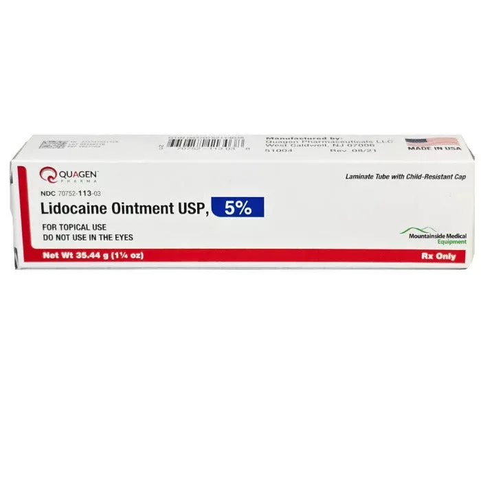 Lidocaine Ointment 5% Topical Numbing Ointment (Rx)