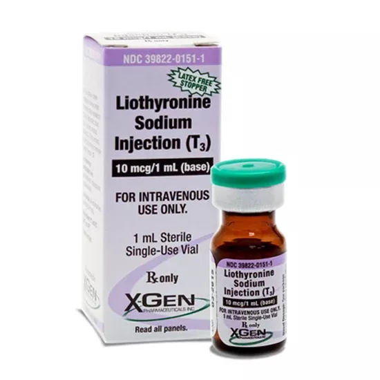 Liothyronine Sodium Injection 10 mcg/ 1 mL Single Dose Vial (RX)