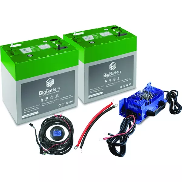Lithium Battery, BigBattery 48V 2x Eagle 2 Kit, Universal Fit
