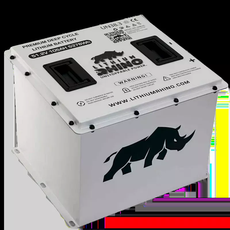 Lithium Rhino 48V 105Ah Lithium Cube Battery Bundle | 50-Mile Range with 25 Amp Charger