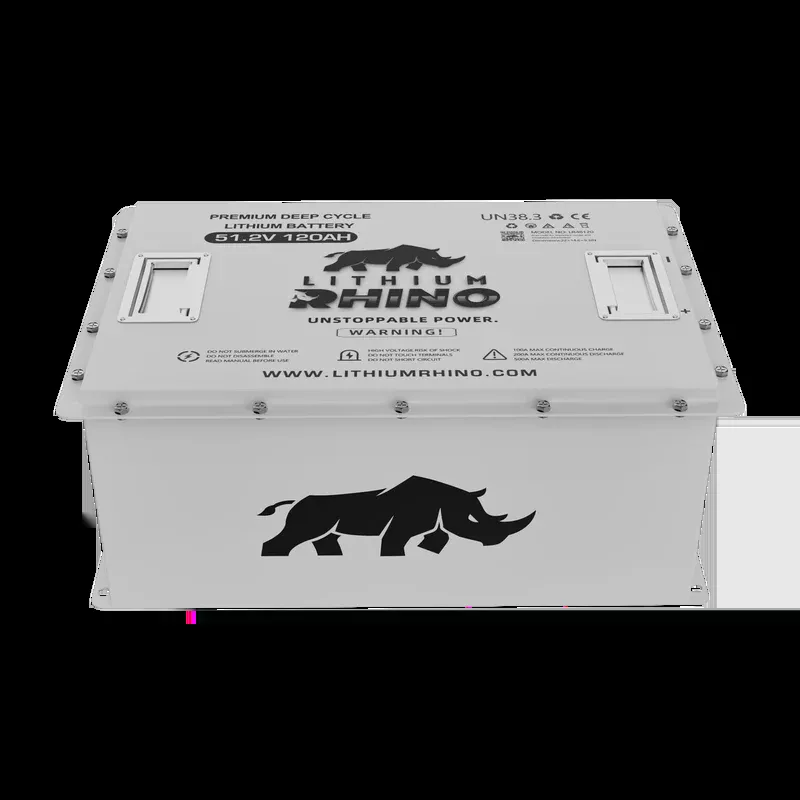 Lithium Rhino 48V 120Ah Lithium Golf Cart Battery Bundle – Non-Heated or Heated | 25 Amp Charger