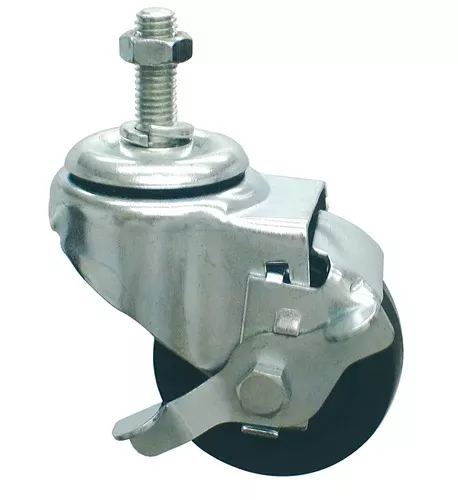Locking Casters (Set/4) 3x 1-1/4H/D Threaded Stem