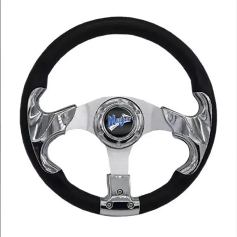 MadJax 13” Chrome Razor Steering Wheel
