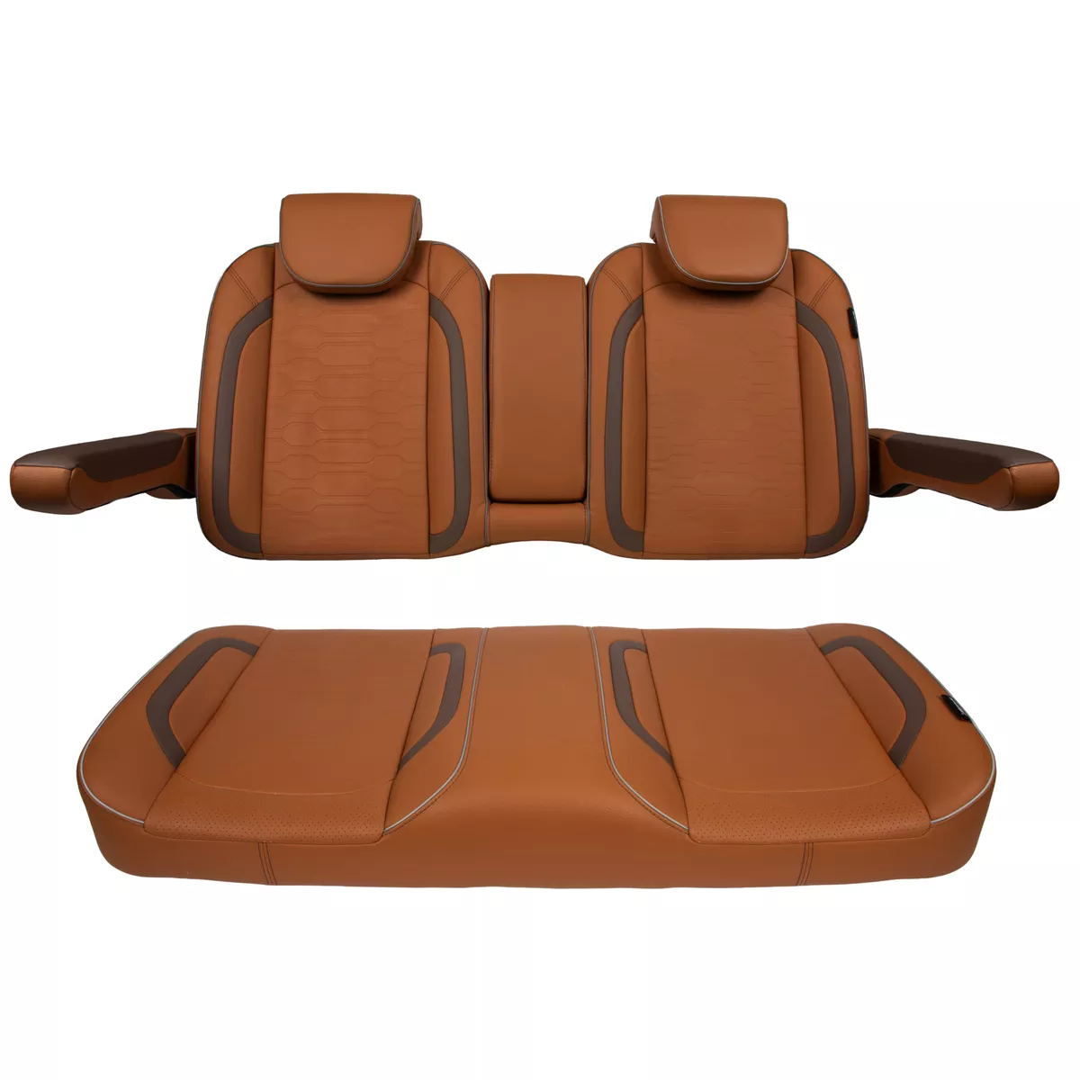 MadJax Commander Front Seat Cushions | Black/ Caramel/ Smoke