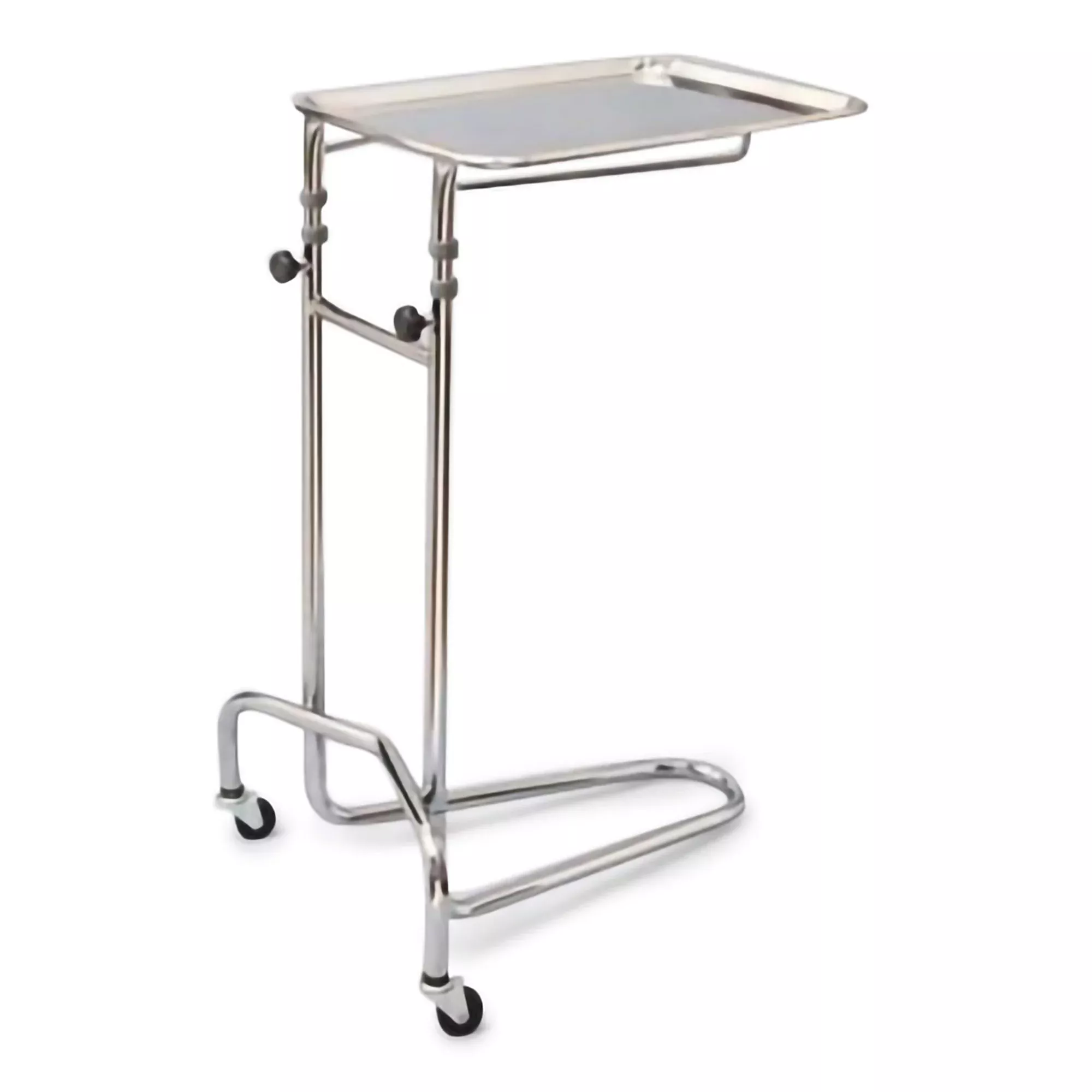 Mayo Instrument Stand McKesson Hand Operated Double Post California Style Medium Tray
