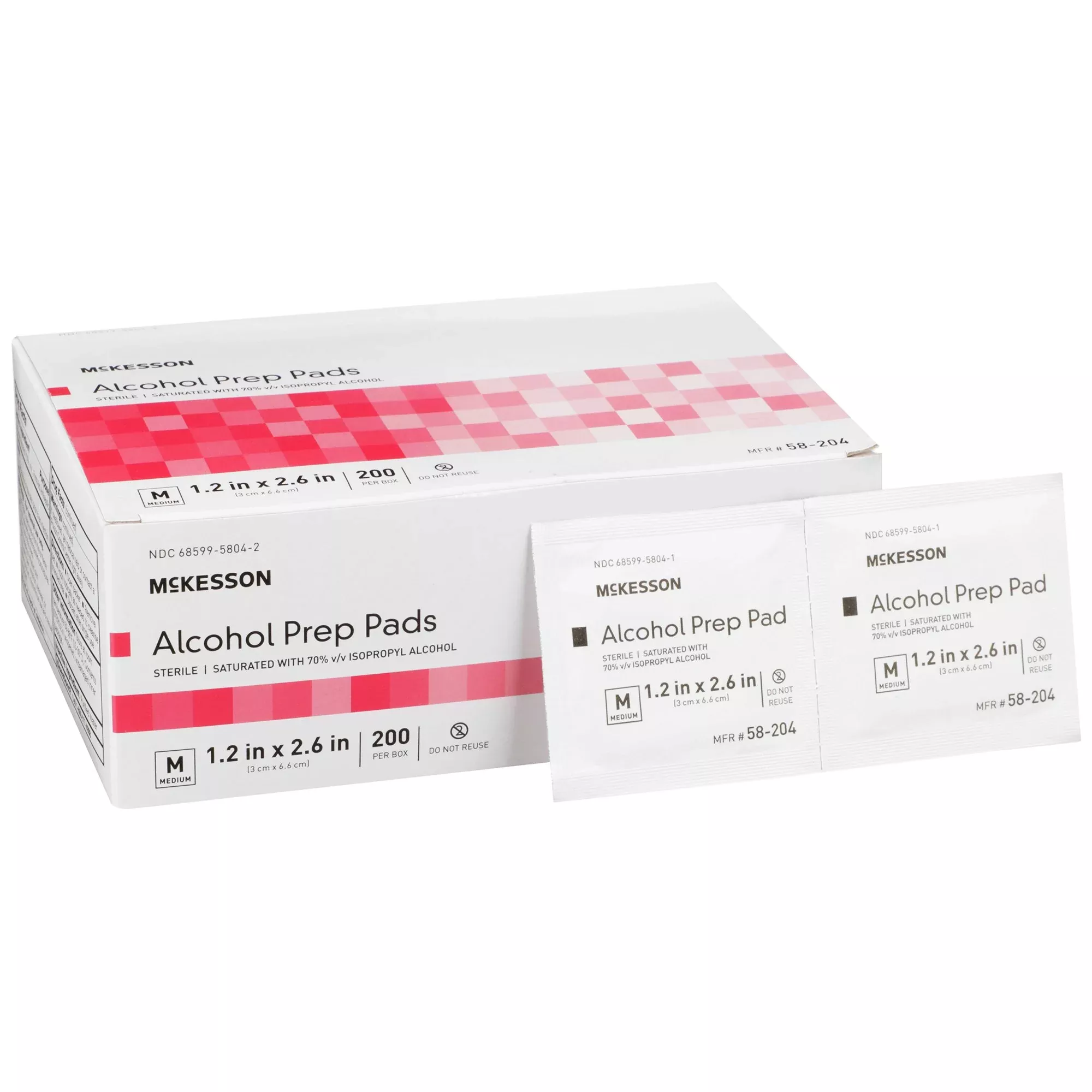 McKesson Alcohol Prep Pads – 70% Isopropyl, Sterile