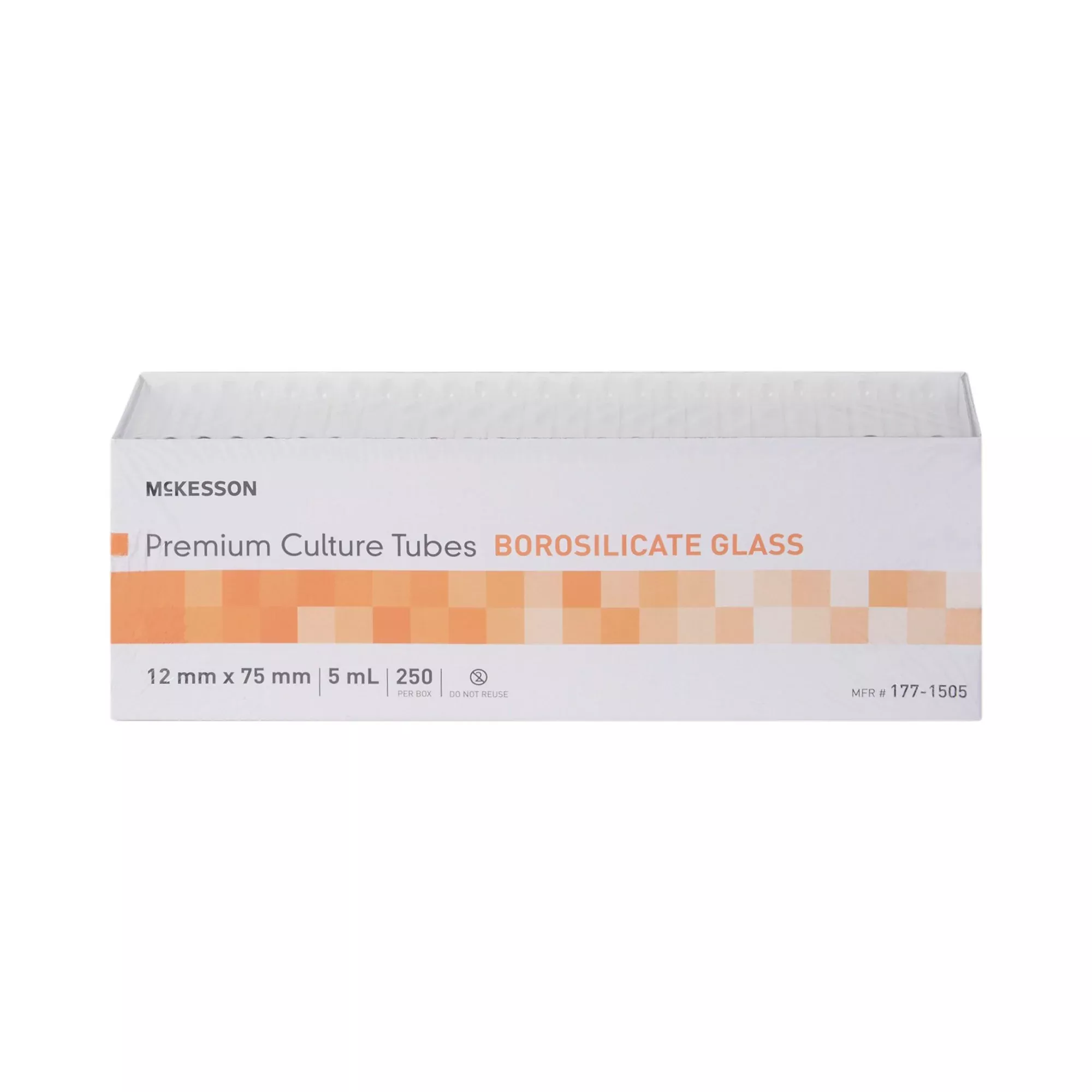 McKesson Test Tube Plain 5 mL Without Closure Glass Tube