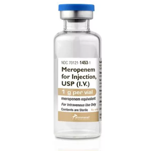 Meropenem for Injection 500 mg Vials 10-Pack by Amneal (Rx)