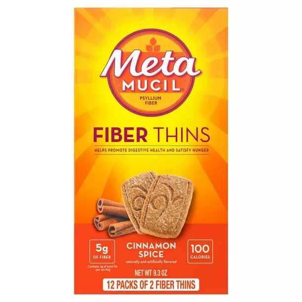 Metamucil Fiber Multigrain Wafers, Cinnamon Spice