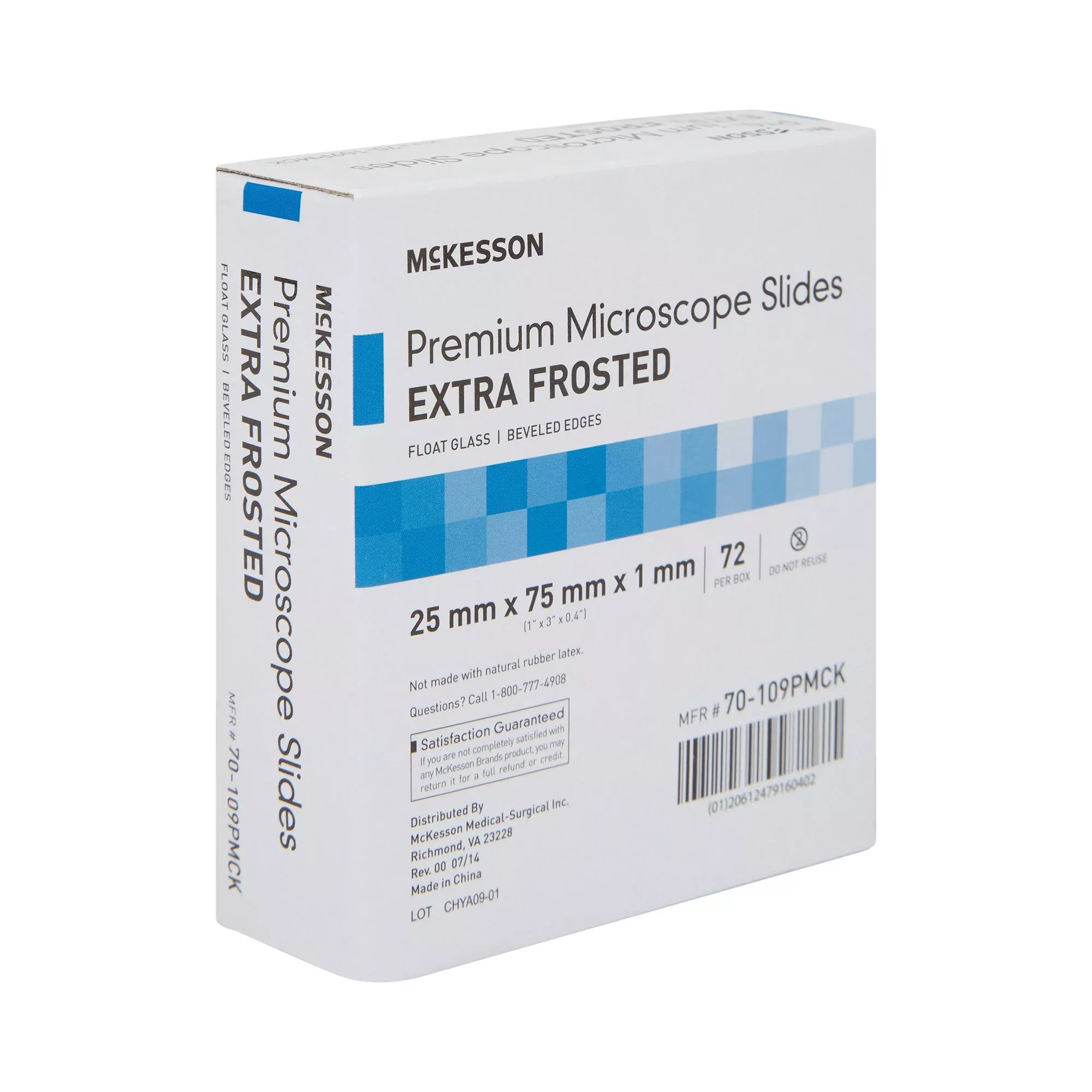 Microscope Slide McKesson 25 X 75 X 1 mm Extra-Frosted End