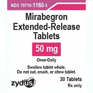 Mirabegron Extended-Release Tablets 50 mg (30 Count) RX