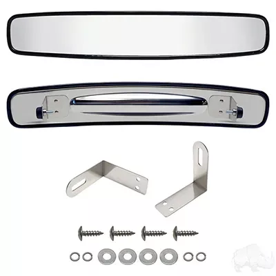 Mirror, Stainless Steel, 180 Degree Convex Roof Mount