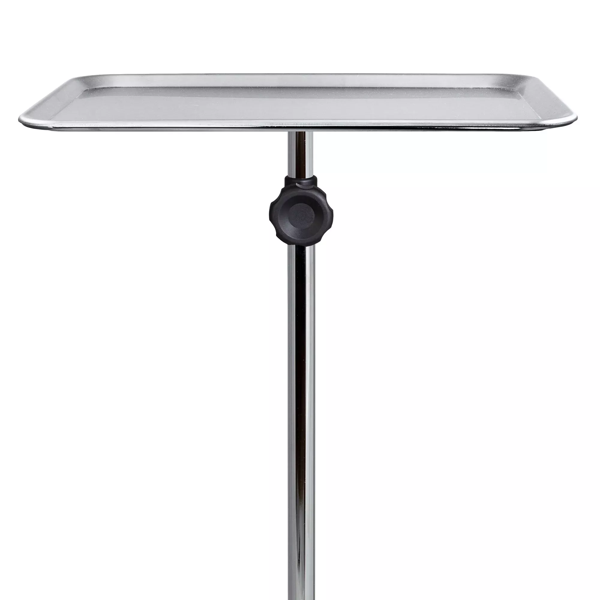 Mobile Instrument Stand McKesson Hand Operated Single Post 5-Leg Base Small Tray
