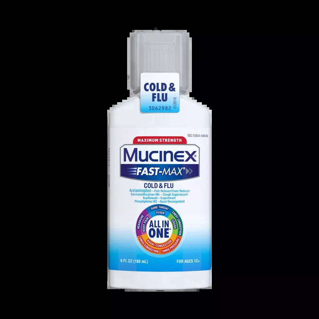 Mucinex Fast-Max Cold & Flu Relief Liquid 6 fl oz