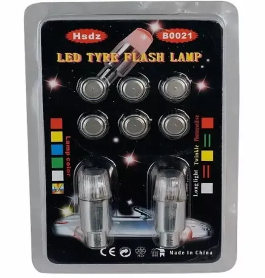 Multi-Color 2-Pack Valve Stem Lights (Universal Fit)