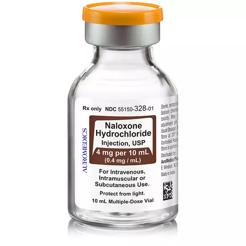 Naloxone for Injection 0.4 mg Multidose Vials 10 mL x 10 Per Tray