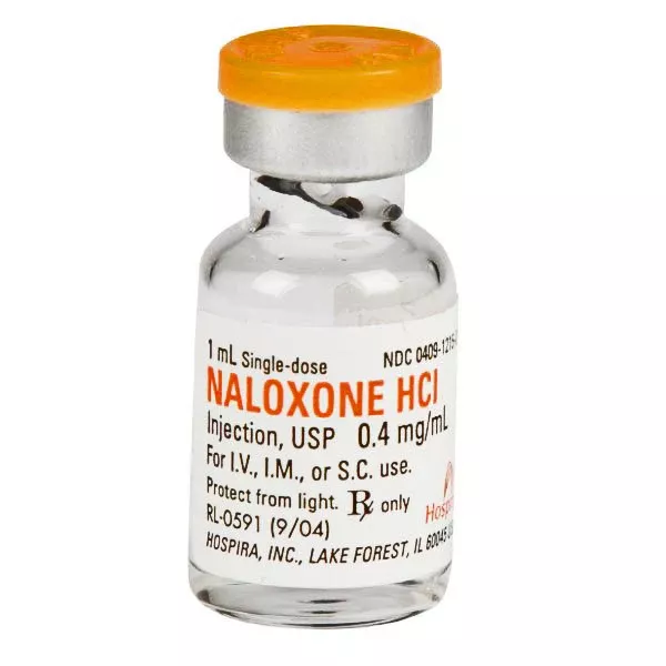Naloxone Injection 0.4 mg Vials, Single-Dose 10/Box by Pfizer (RX)