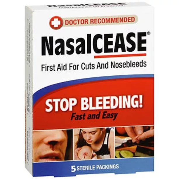 NasalCease First Aid for Cuts & Nosebleeds, 5 Count