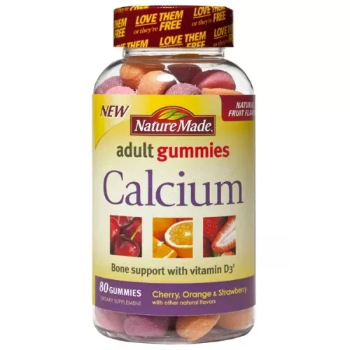 Nature Made Calcium plus D3 Gummies Supplement 80 ct