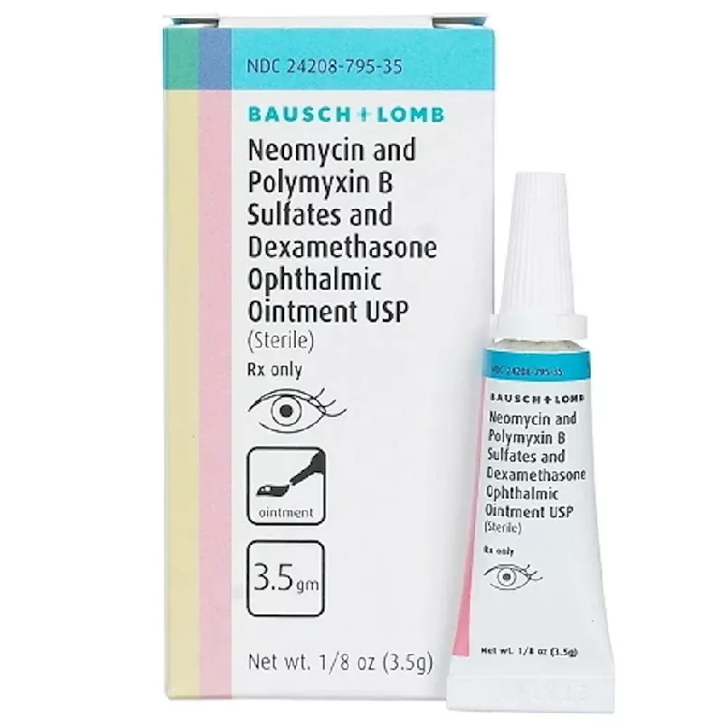 Neomycin Polymyxin Dexamethasone Ophthalmic Ointment 0.1% (RX)