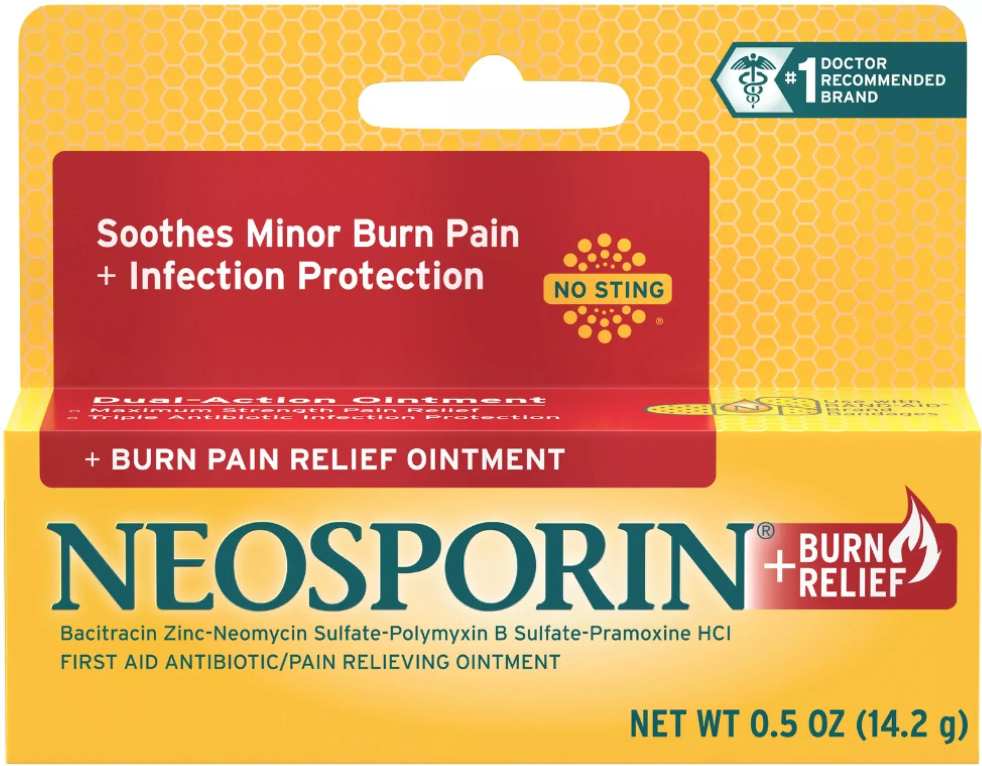Neosporin + Burn Relief First-Aid Antibiotic Ointment 0.5 oz