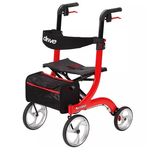 Nitro Aluminum Rollator with 10" Casters