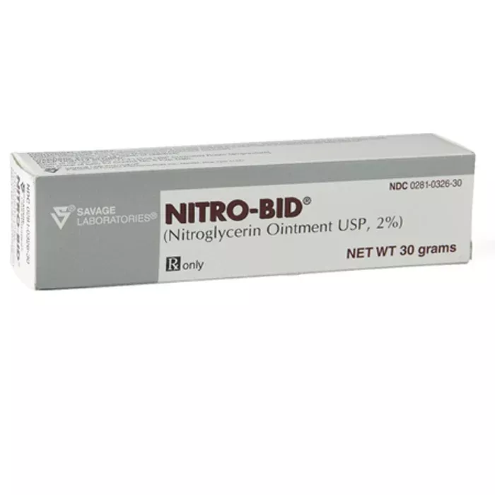 Nitro-Bid Nitroglycerin Ointment 2% Tube, 60 gram (Rx)
