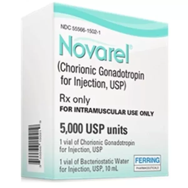 Novarel (Chorionic Gonadotropin Injection) 5000 Units with Bacteriostatic Water
