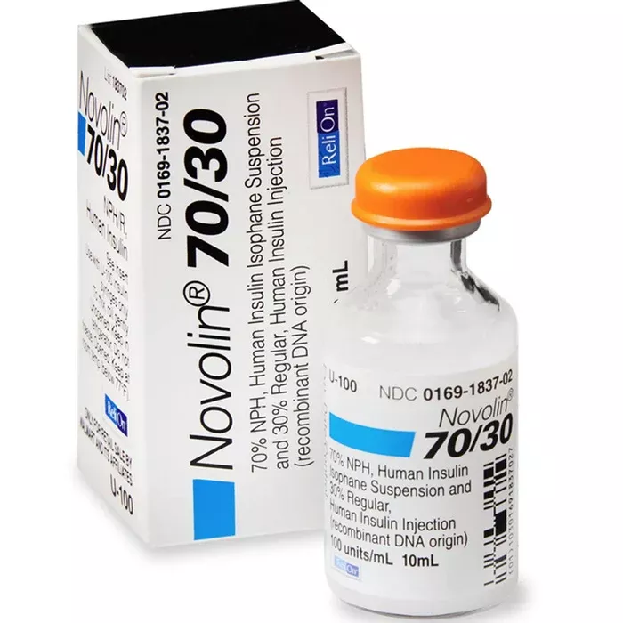 Novolin 70/30 Human Insulin for Injection (rDNA Origin) 100-U Multiple-Dose Vial 10 mL **Requires Refrigeration