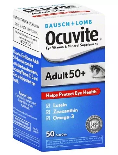 Ocuvite Adult 50+ Softgels 50 Count Bottle