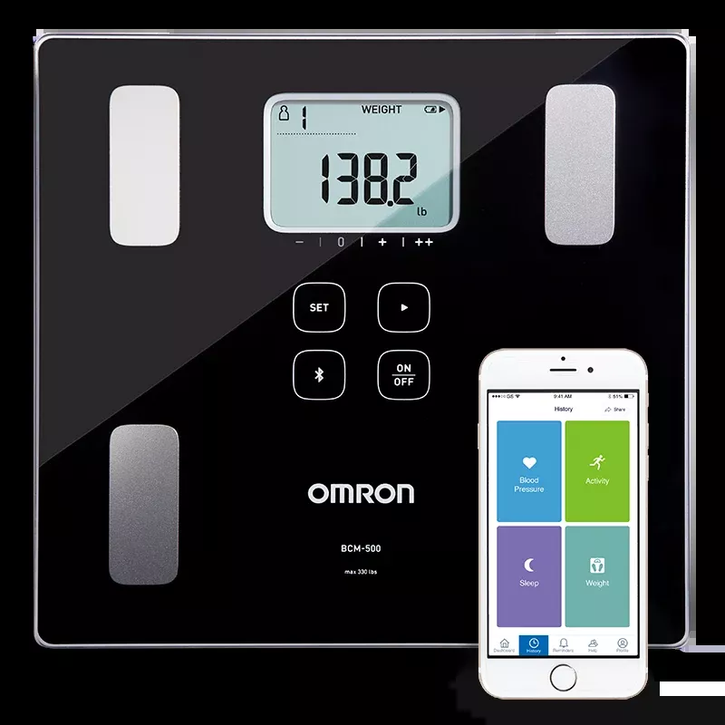 Omron BCM-500 Body Composition Monitor & Scale [Bluetooth]