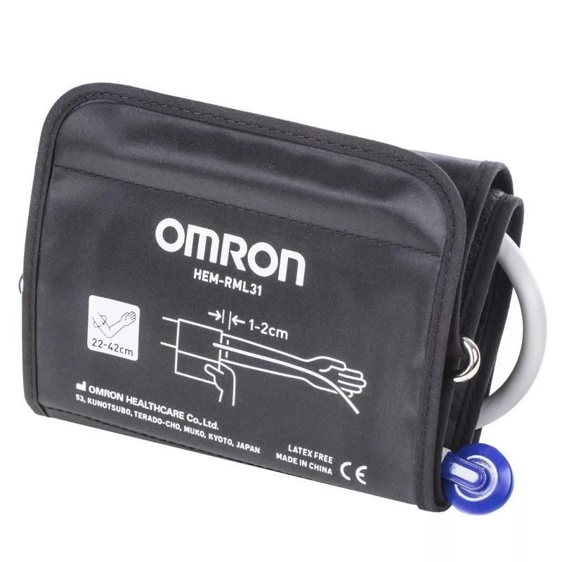 Omron Wide-Range D-Ring Blood Pressure Cuff HEM-RML31-B (9–17")