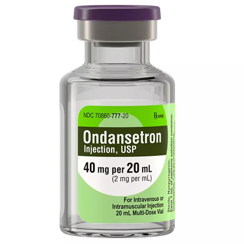 Ondansetron for Injection 40 mg per 20 mL Multi-Dose Vials, 10/Tray