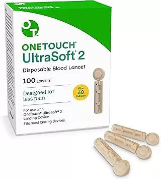 OneTouch UltraSoft 2 Lancets 30G – 100 Count