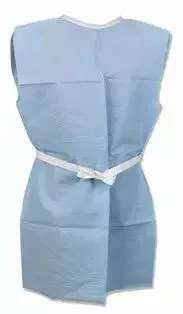Patient Gown with Sewn Shoulders and Neckline
