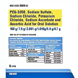 PEG 3350 Bowel Prep Oral Solution Powder Kit