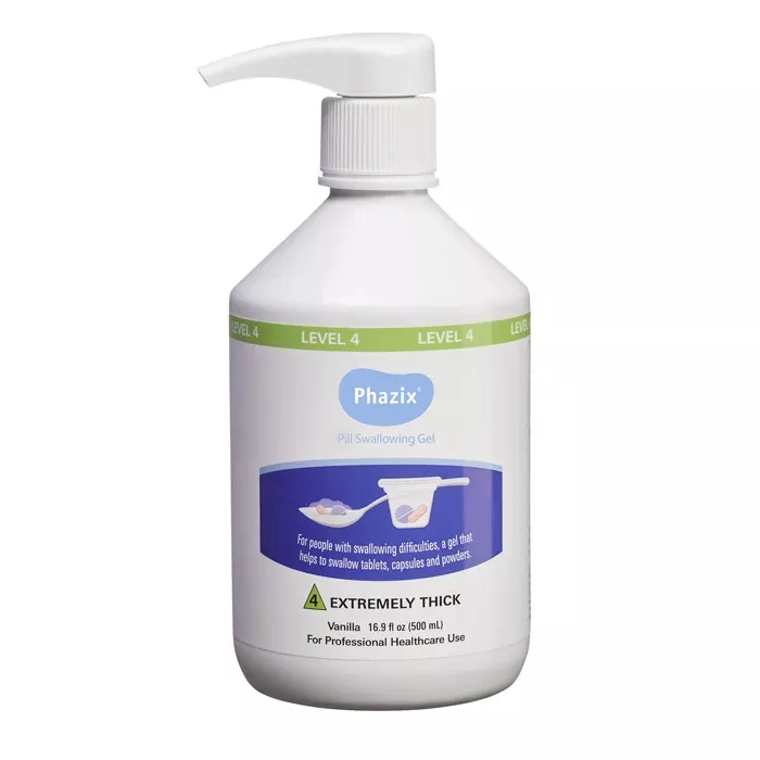 Phazix Pill Swallowing Gel Level 4 (Extremely Thick) Vanilla Flavor 500 mL