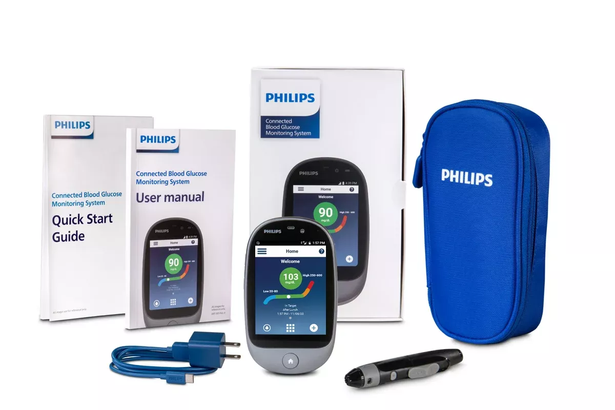 Philips BioTel Glucometer Kit [No LTE, Local Readings Only]