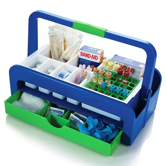 Phlebotomy Supplies Carrying Tray with Two Inserts