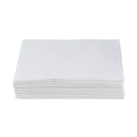 Pillow Cases, Disposable, Tissue/Poly, 2-Ply, White, 21" x 30", 100/cs