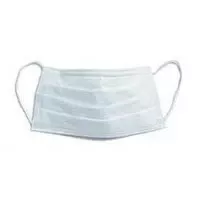 Pleated Face MasksEarloops WhiteBx/50