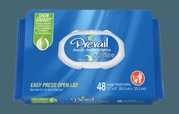 Prevail Adult Washcloth Wipes 48 Pack