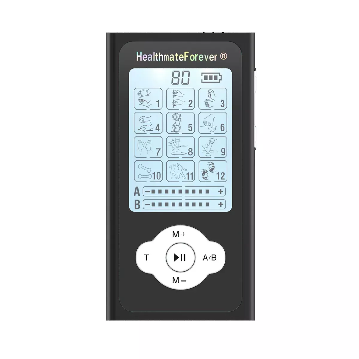 PRO12ABQ Portable Palm Size Electronic Pulse Pain Relief TENS UNIT on