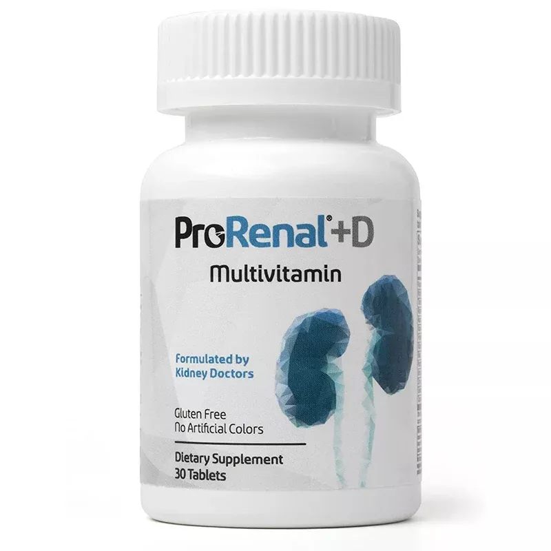 ProRenal+D Kidney Support Multivitamin Supplement Tablets, 30 Count