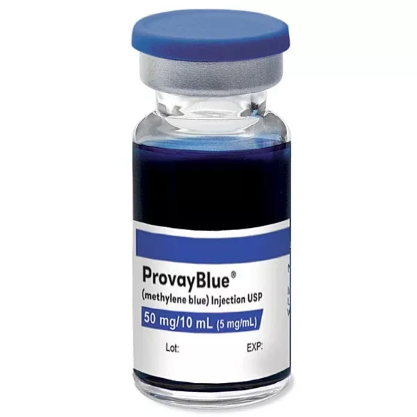 ProvayBlue Methylene Blue Injection 5 mg per mL Single-Dose Vials10 mL x 5/Box (RX)