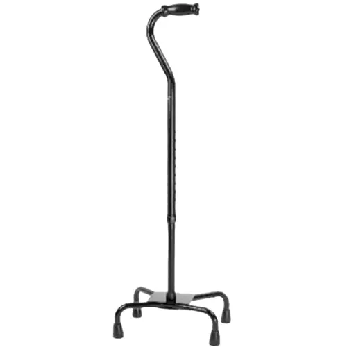 Quad CaneLarge BaseBlack 300 LB Weight Capacity
